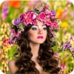 Logo of Flower Crown Photo Editor android Application 