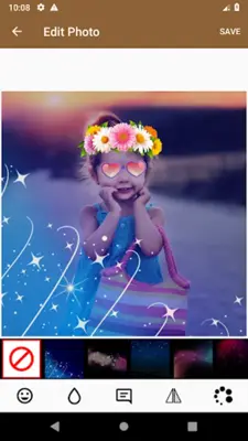 Flower Crown Photo Editor android App screenshot 2